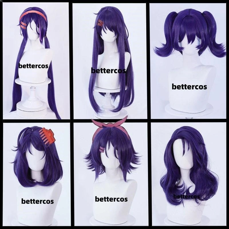 w,3;d'6.c\f/Novos Estilos de C - Anime Cosplay Blue Hair avaliação e preço