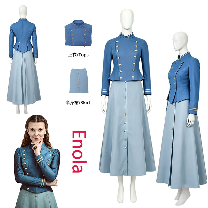 Fantasia de Cosplay Enola Holm - Anime Cosplay Ladies avaliação e preço